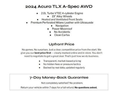 2024 Acura TLX SH-AWD w/A-Spec Package