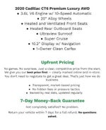 2020 Cadillac CT6 4dr Sdn 3.6L Premium Luxury