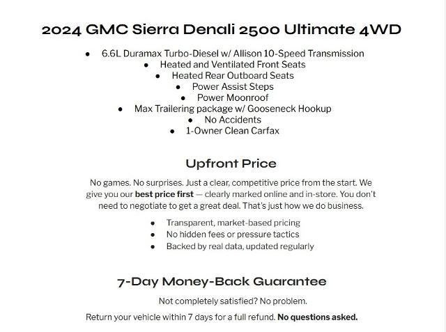 2024 GMC Sierra 2500 HD 4WD Crew Cab 159 Denali Ultimate