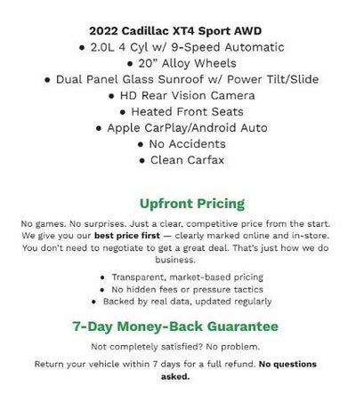 2021 Cadillac XT4 AWD 4dr Sport