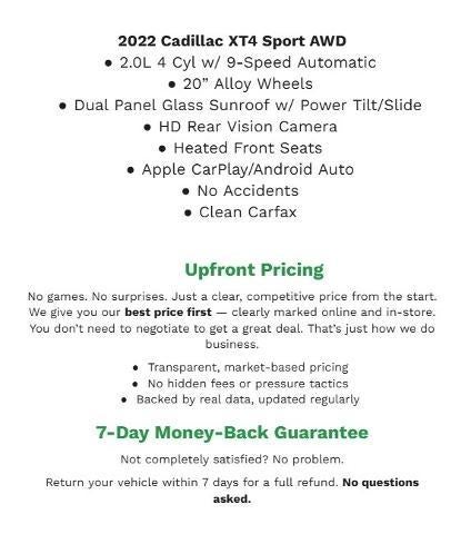2021 Cadillac XT4 AWD 4dr Sport