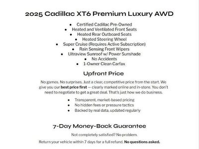 2025 Cadillac XT6 AWD 4dr Premium Luxury