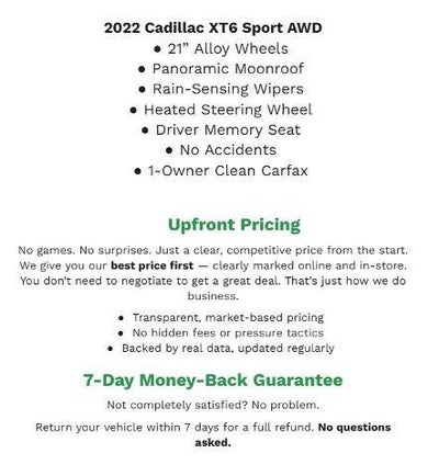 2022 Cadillac XT6 AWD 4dr Sport