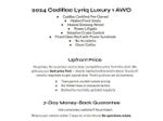 2024 Cadillac LYRIQ 4dr Luxury w/1SC