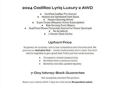 2024 Cadillac LYRIQ 4dr Luxury w/1SD