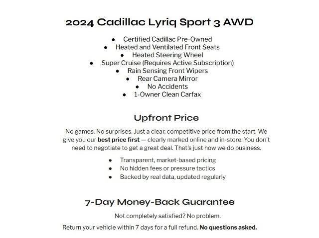 2024 Cadillac LYRIQ 4dr Sport w/1SK