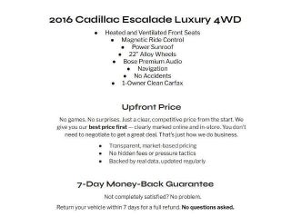2016 Cadillac Escalade 4WD 4dr Luxury Collection