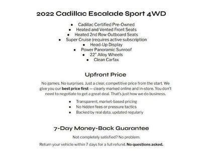 2022 Cadillac Escalade 4WD 4dr Sport