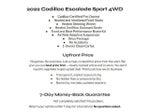 2022 Cadillac Escalade 4WD 4dr Sport