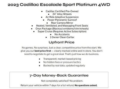 2023 Cadillac Escalade 4WD 4dr Sport Platinum