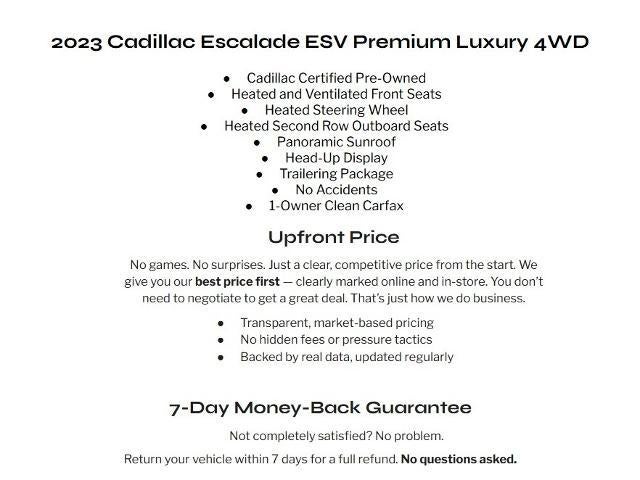 2023 Cadillac Escalade ESV 4WD 4dr Premium Luxury