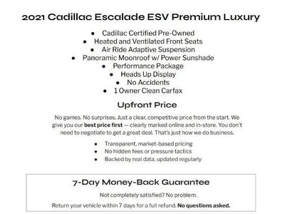 2021 Cadillac Escalade ESV 4WD 4dr Premium Luxury