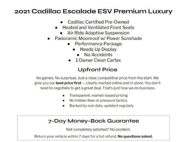 2021 Cadillac Escalade ESV 4WD 4dr Premium Luxury