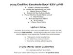 2024 Cadillac Escalade ESV 4WD 4dr Sport