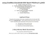 2023 Cadillac Escalade ESV 4WD 4dr Sport Platinum