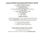 2025 Cadillac Escalade ESV 4WD 4dr Sport