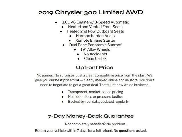 2019 Chrysler 300 Limited AWD