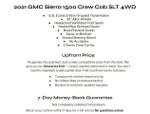 2021 GMC Sierra 1500 4WD Crew Cab 147 SLT