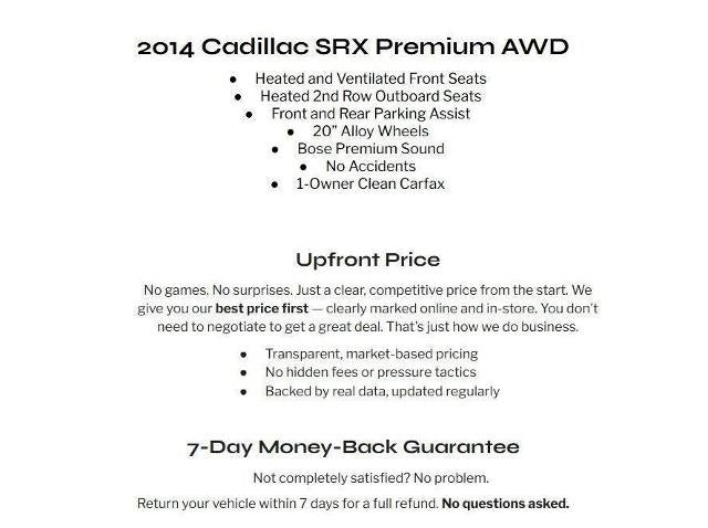 2014 Cadillac SRX AWD 4dr Premium Collection