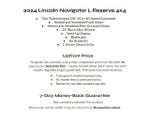 2024 Lincoln Navigator L Reserve 4x4