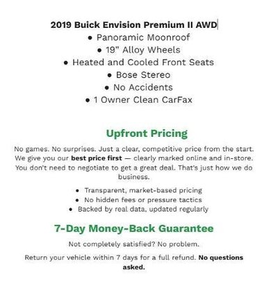 2019 Buick Envision AWD 4dr Premium II