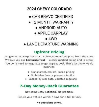 2024 Chevrolet Colorado 4WD Crew Cab WT