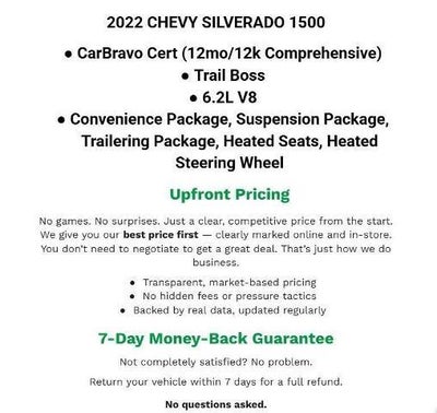 2022 Chevrolet Silverado 1500 LTD 4WD Crew Cab 147 LT Trail Boss