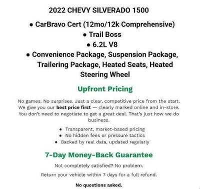 2022 Chevrolet Silverado 1500 LTD 4WD Crew Cab 147 LT Trail Boss