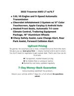 2022 Chevrolet Traverse AWD 4dr LT Cloth w/1LT