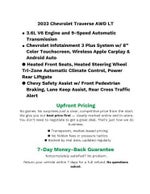 2023 Chevrolet Traverse AWD 4dr LT Leather