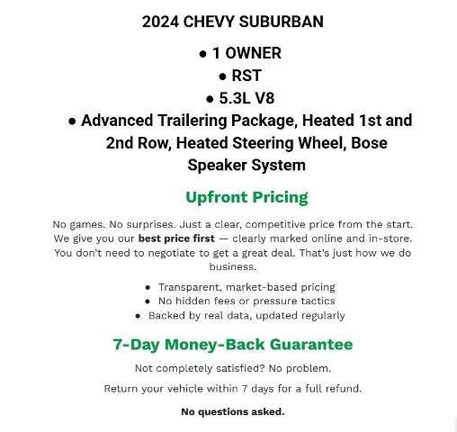 2024 Chevrolet Suburban 4WD 4dr RST