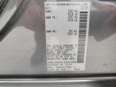 2025 Nissan Altima SV FWD