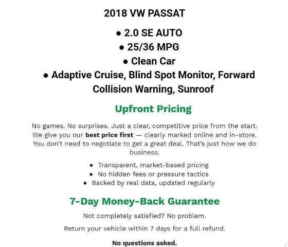 2018 Volkswagen Passat 2.0T SE Auto
