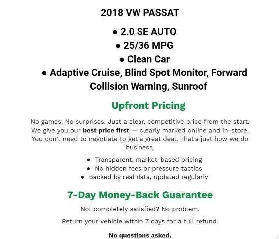 2018 Volkswagen Passat 2.0T SE Auto