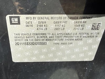 2016 Chevrolet Impala 4dr Sdn LT w/2LT