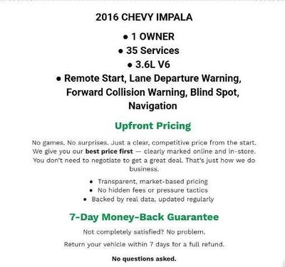 2016 Chevrolet Impala 4dr Sdn LT w/2LT