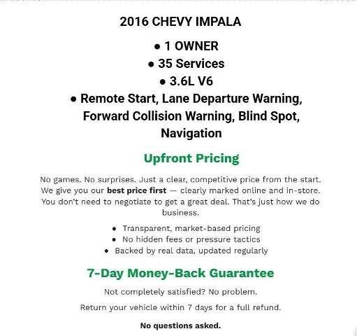 2016 Chevrolet Impala 4dr Sdn LT w/2LT