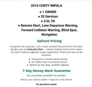 2016 Chevrolet Impala 4dr Sdn LT w/2LT