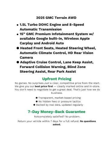 2025 GMC Terrain AWD 4dr Elevation