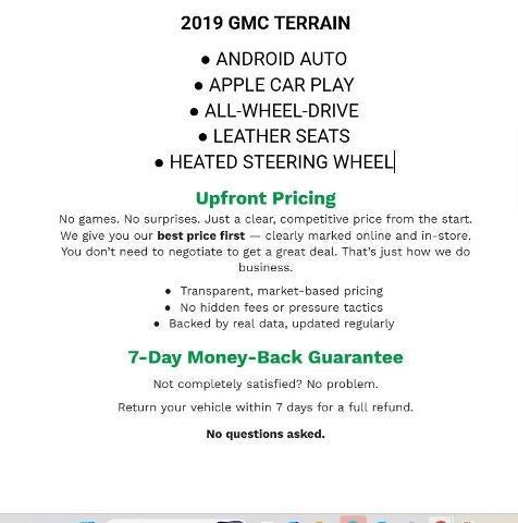 2019 GMC Terrain AWD 4dr SLT
