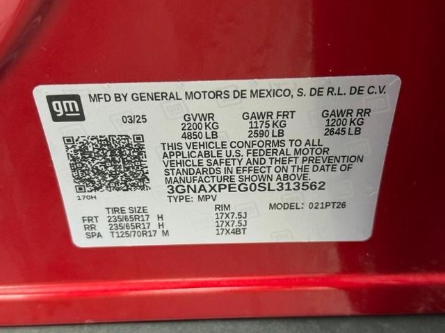 2025 Chevrolet Equinox AWD 4dr LT w/2LT