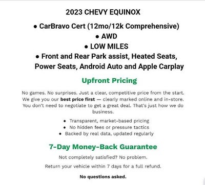 2023 Chevrolet Equinox AWD 4dr LT w/1LT