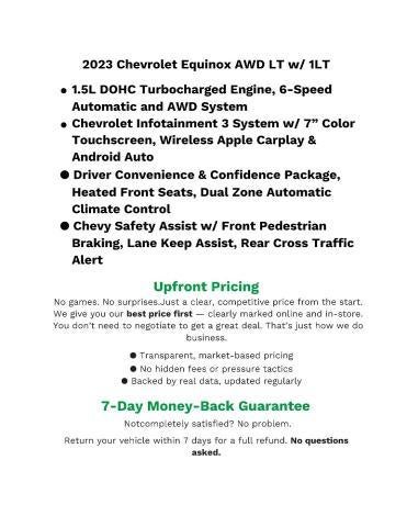 2023 Chevrolet Equinox AWD 4dr LT w/1LT