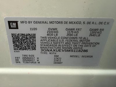 2021 Chevrolet Equinox AWD 4dr LT w/1LT