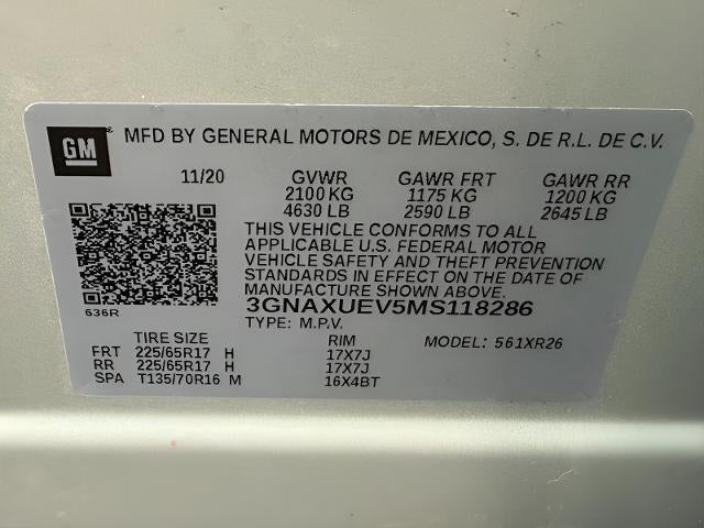 2021 Chevrolet Equinox AWD 4dr LT w/1LT