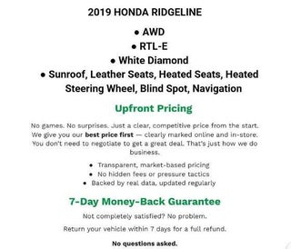 2019 Honda Ridgeline RTL-E AWD