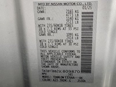 2025 Nissan Rogue AWD SV