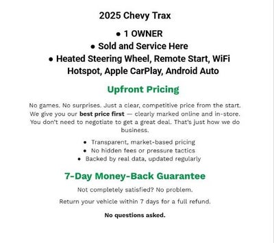 2025 Chevrolet Trax FWD 4dr LT