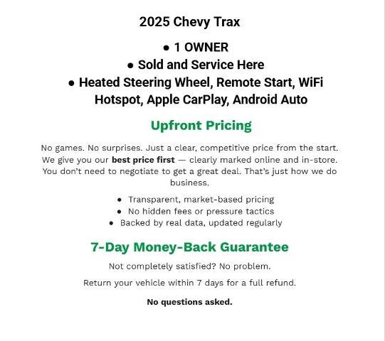 2025 Chevrolet Trax FWD 4dr LT