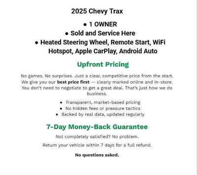 2025 Chevrolet Trax FWD 4dr LT